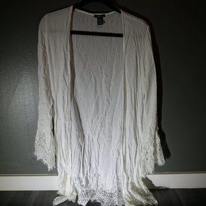 Rue 21 Size Small White Kimono